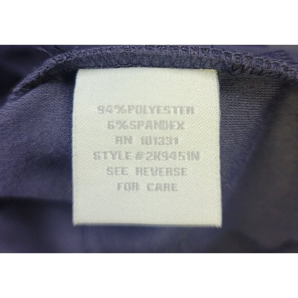 Charlotte Russe Womens Double Breasted Blazer Ruched 3/4 Sleeves Navy Blue Large - Picture 6 of 9